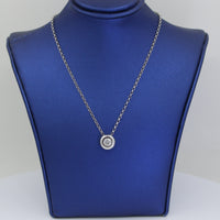 Set Single Diamond Pendant