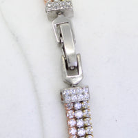 Tri Color 925 Tennis Bracelet
