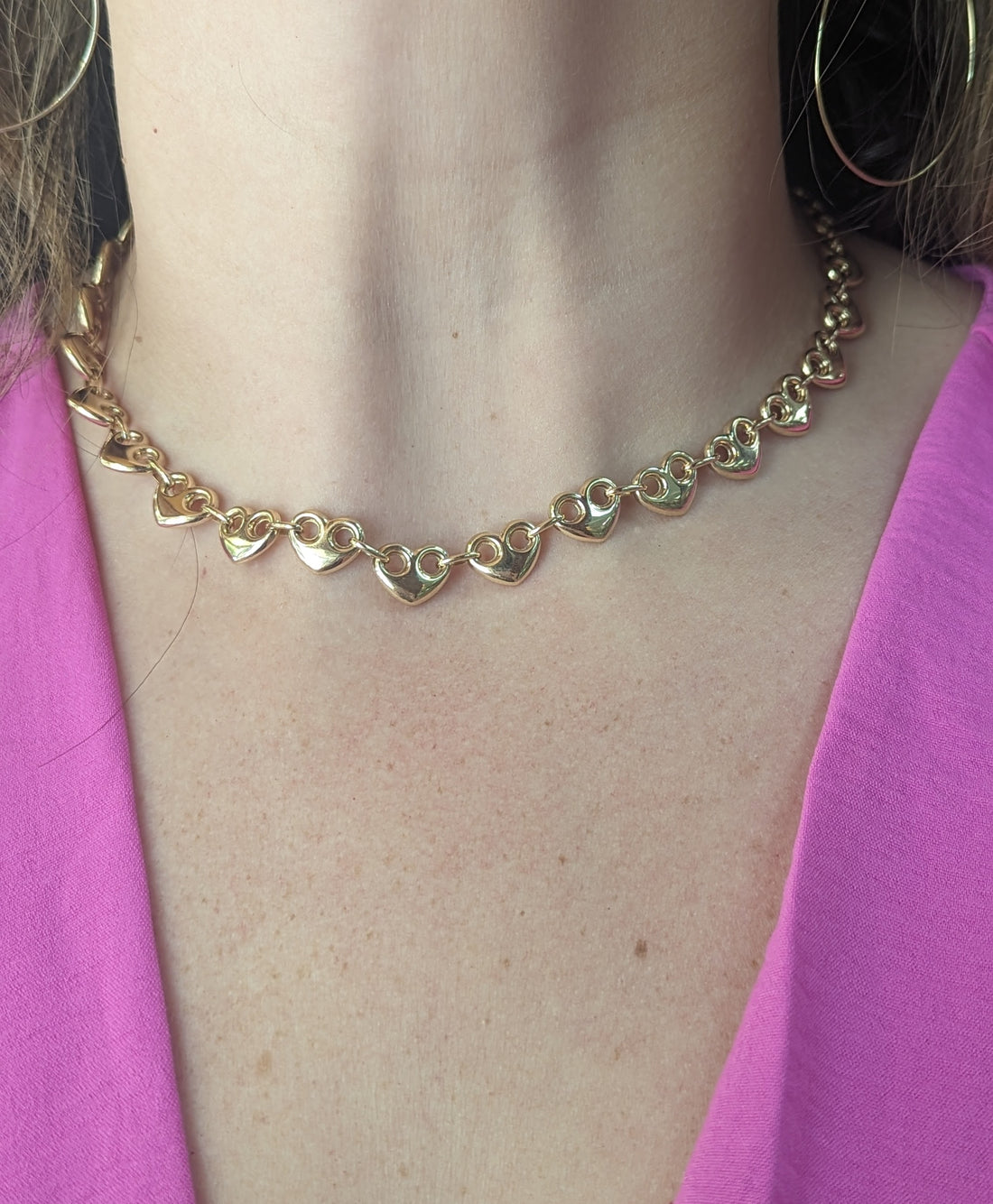 Heart Link Choker