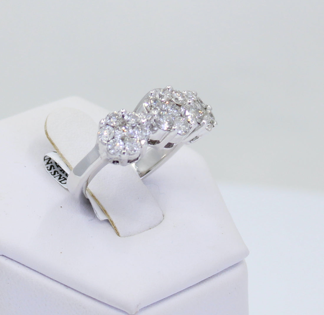 Sortija Set Flowery Diamond 14kt