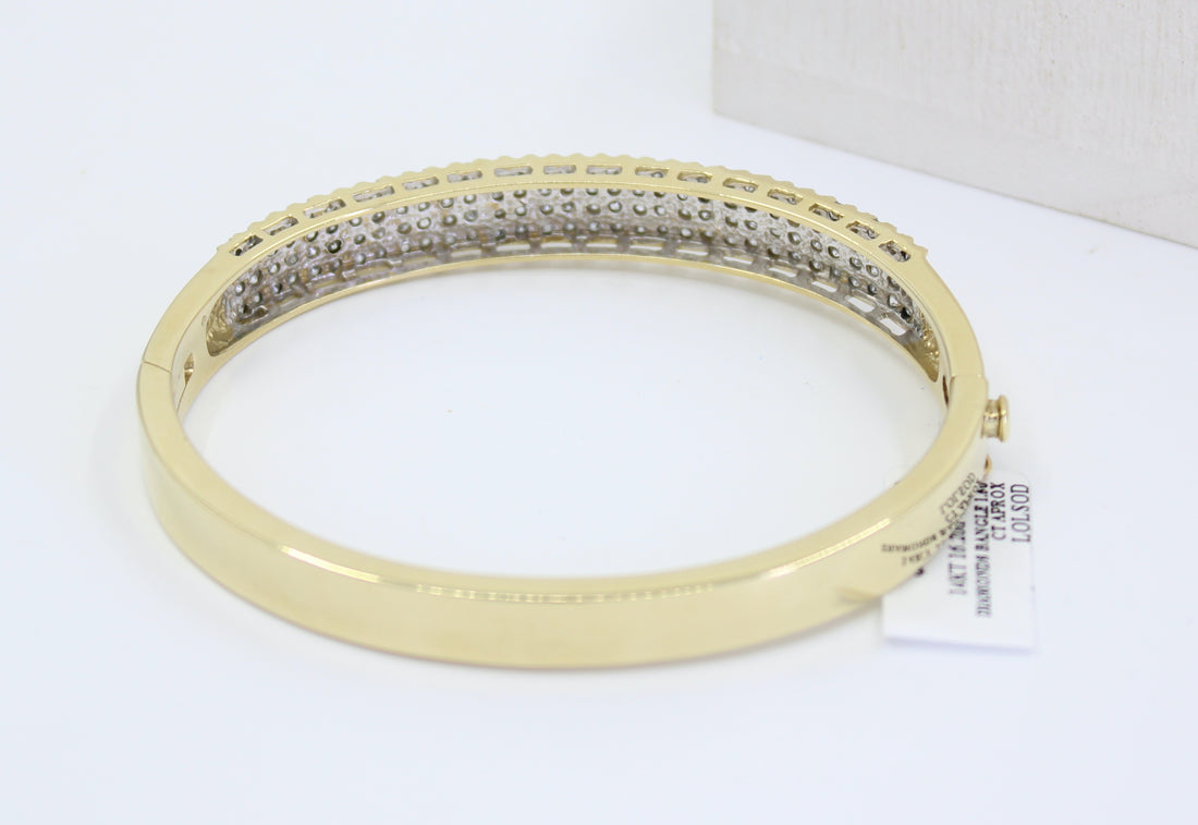Diamonds Thick Bangle