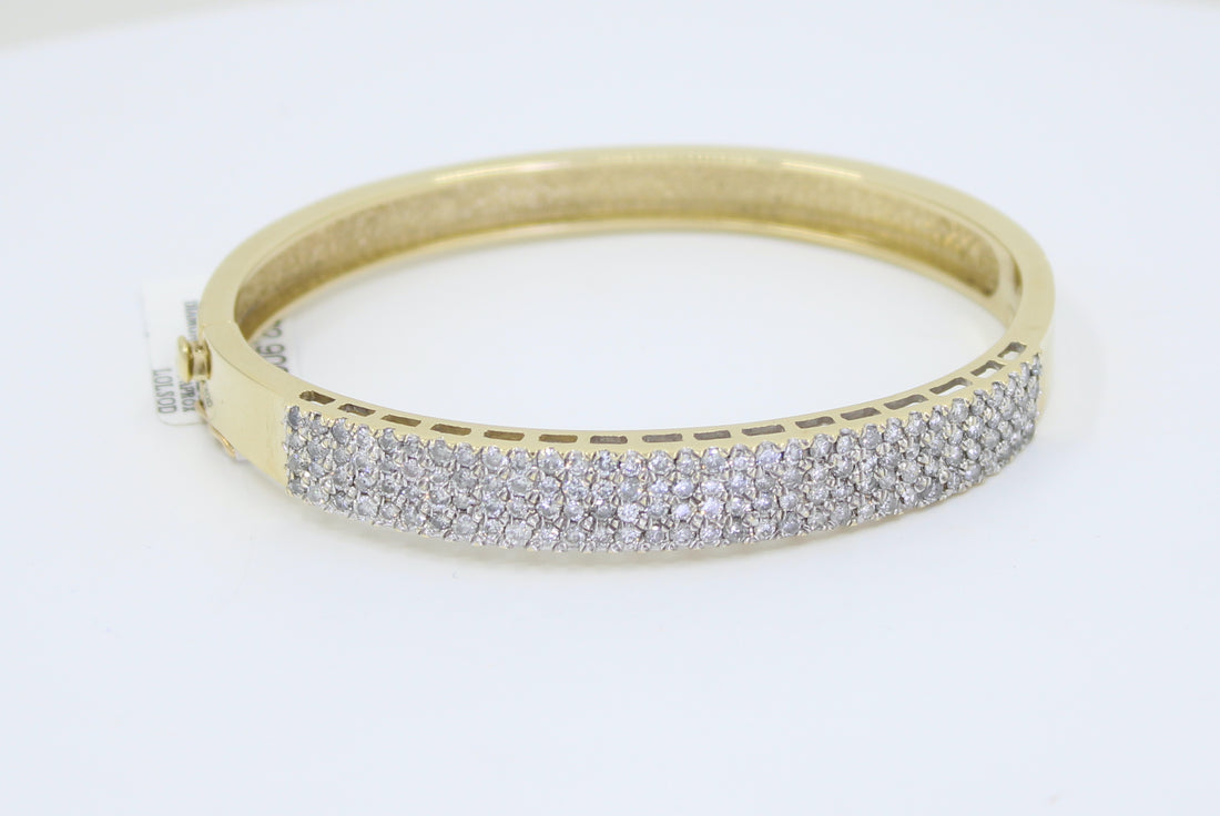 Diamonds Thick Bangle