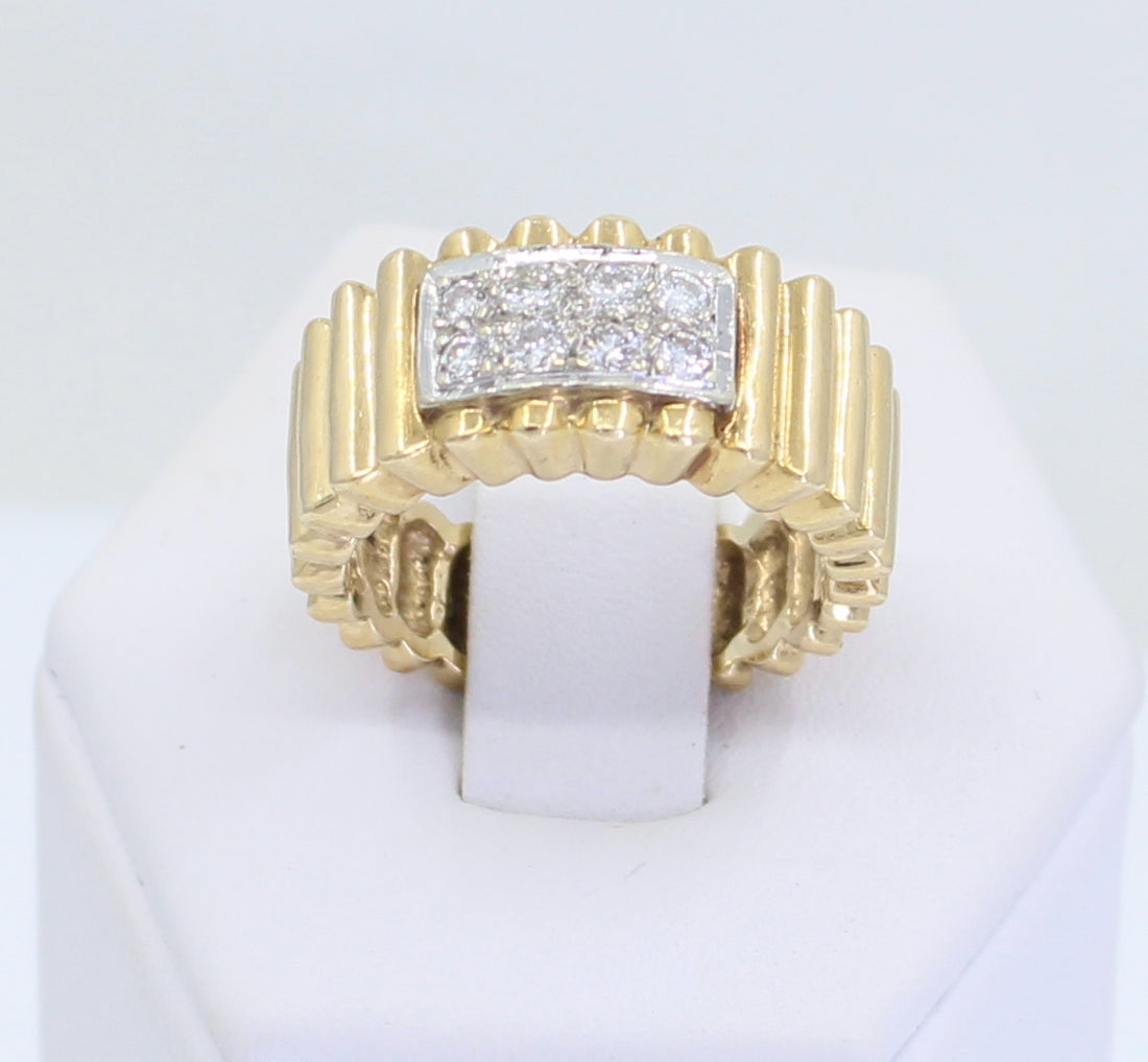 Ridge Gold Ring