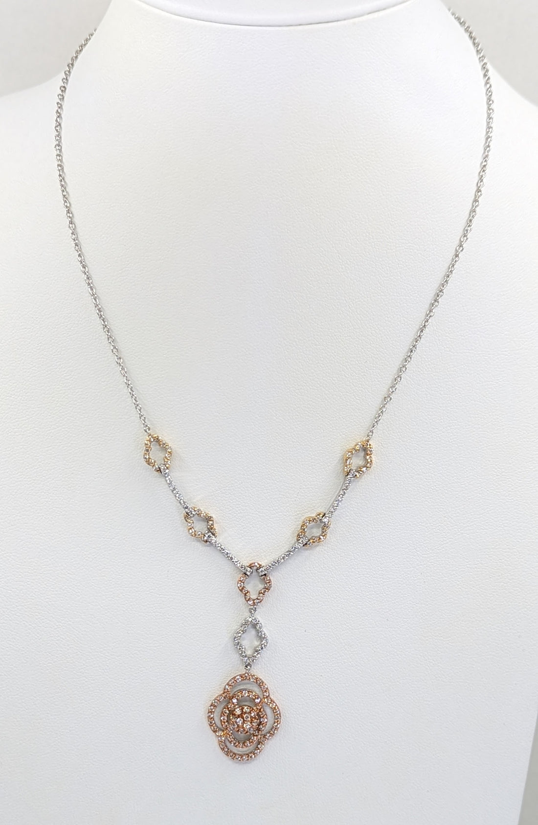 Flower Necklace Tri Color