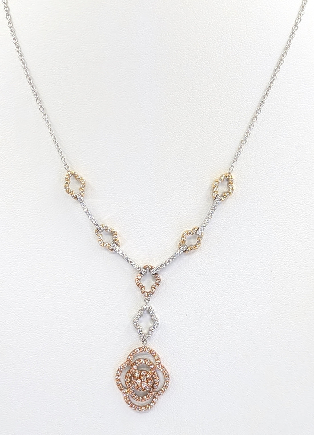 Flower Necklace Tri Color