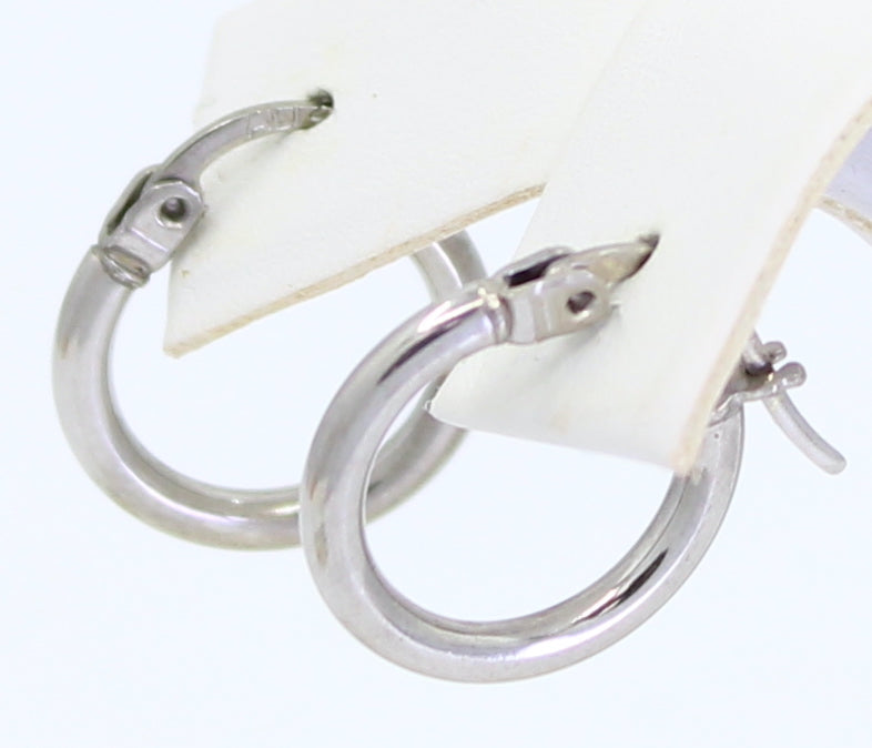 Mini Hoops Oro blanco