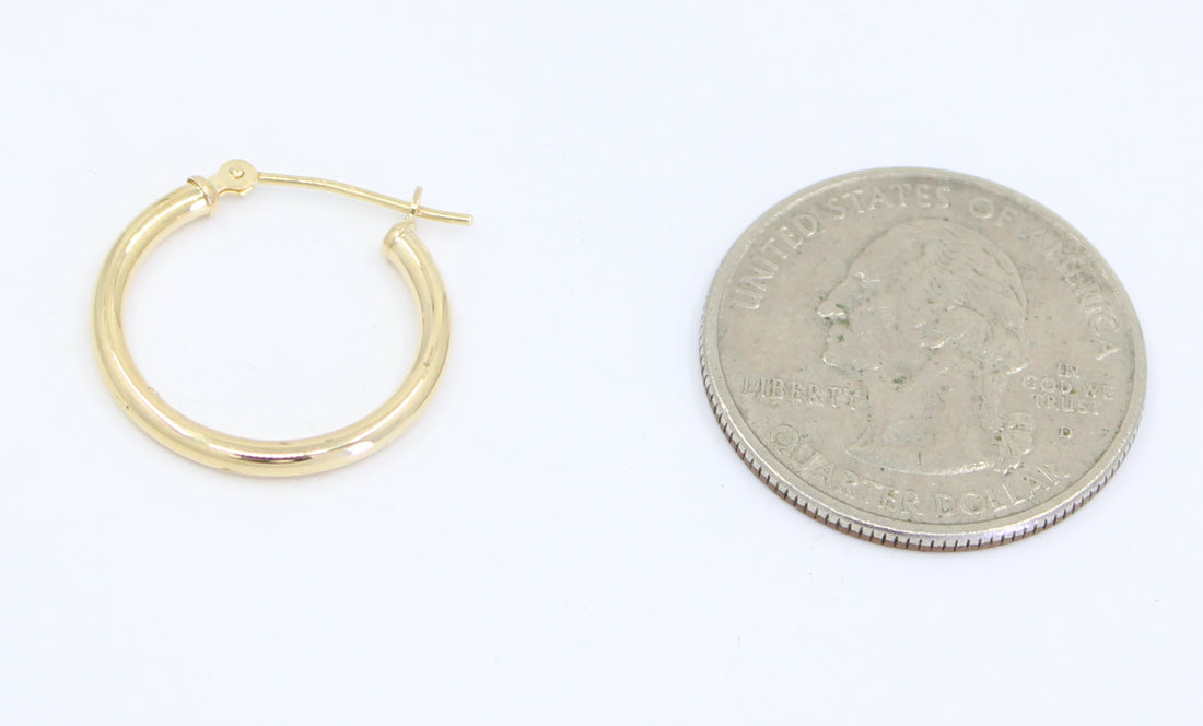 Mini Hoops 14kt