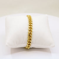 14K Gold Miami Cuban Link Bracelet 7.5mm – 8.5”