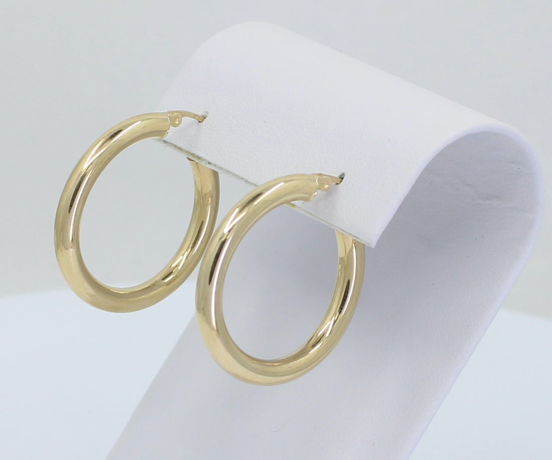 Argollas 14kt Lisas