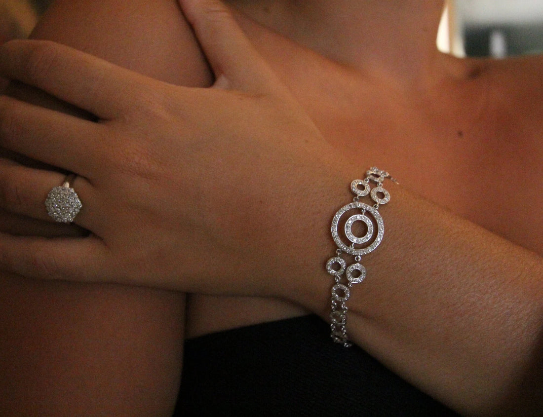 Circle Set Tennis Bracelet
