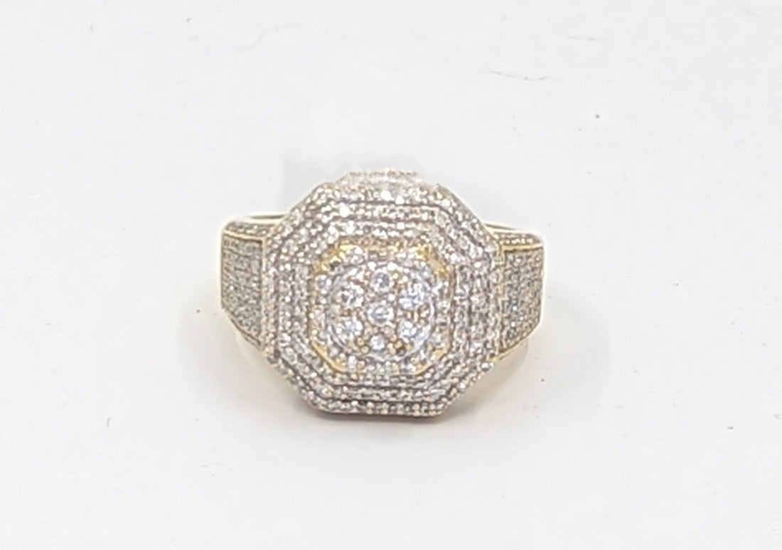 Sortija Hombre Diamantes 10KT