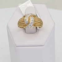 Anillo Pave Knot
