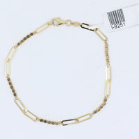 Fancy Paper Clip Bracelet