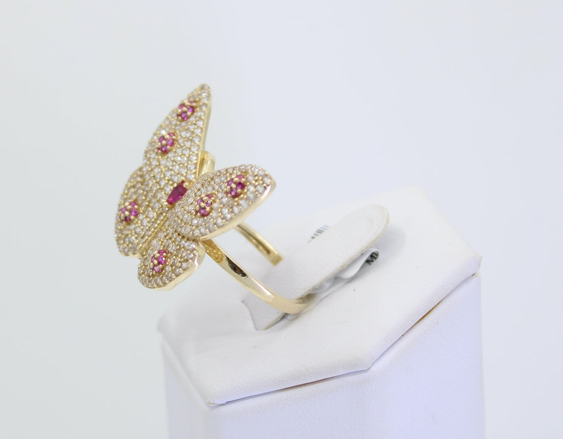 Pink Mariposa Ring