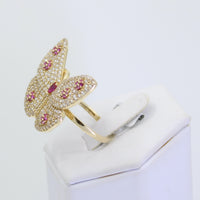 Pink Mariposa Ring
