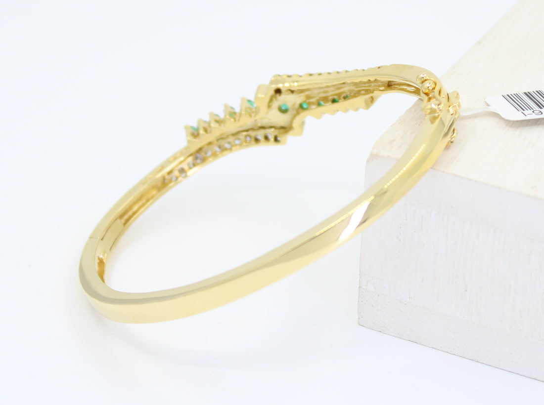 Bangle Esmeralda & Diamantes