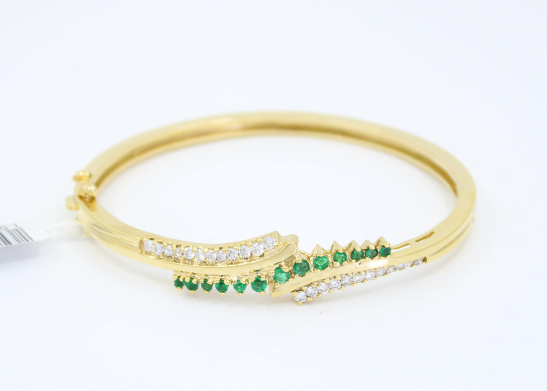Bangle Esmeralda & Diamantes