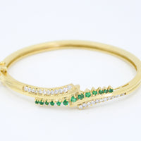 Bangle Esmeralda & Diamantes