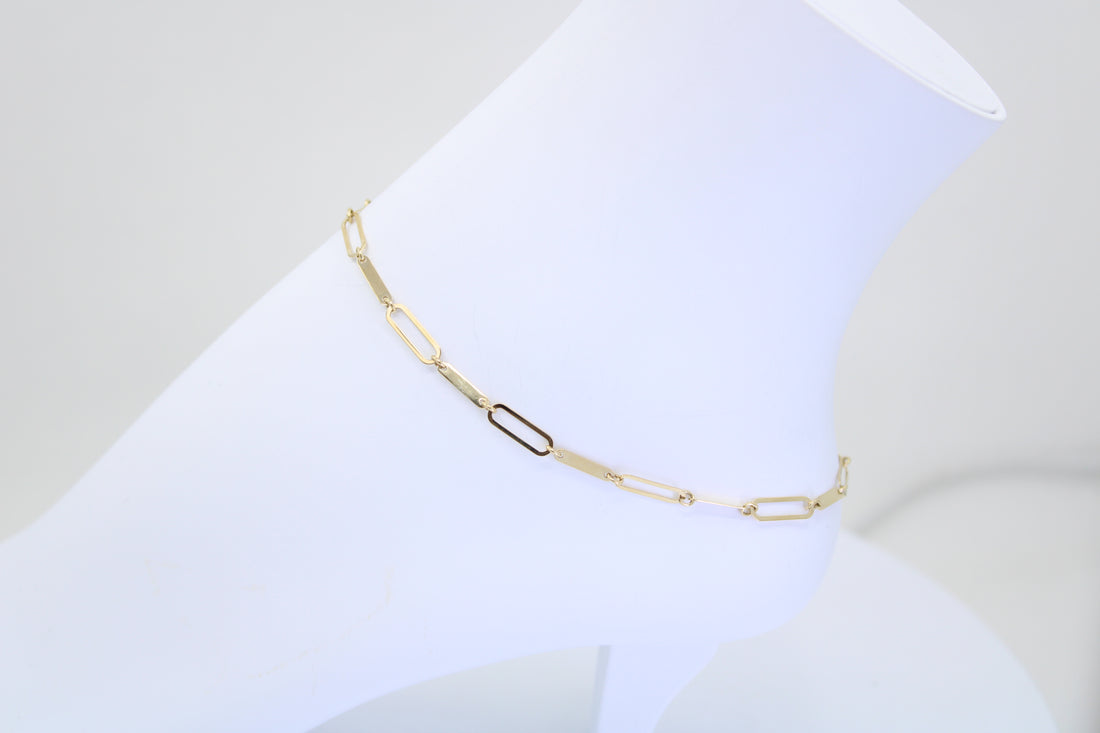 Tobillera Paperclip