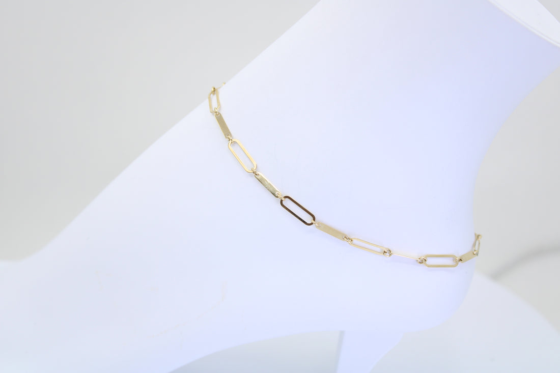 Tobillera Paperclip