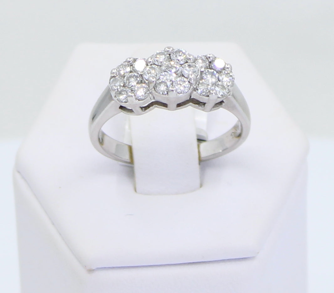 Anillo Diamond Flowers