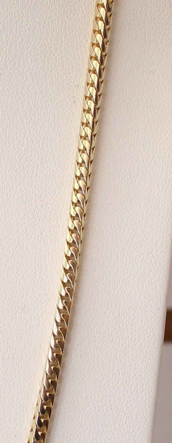 Cadena Franco 14kt 24&