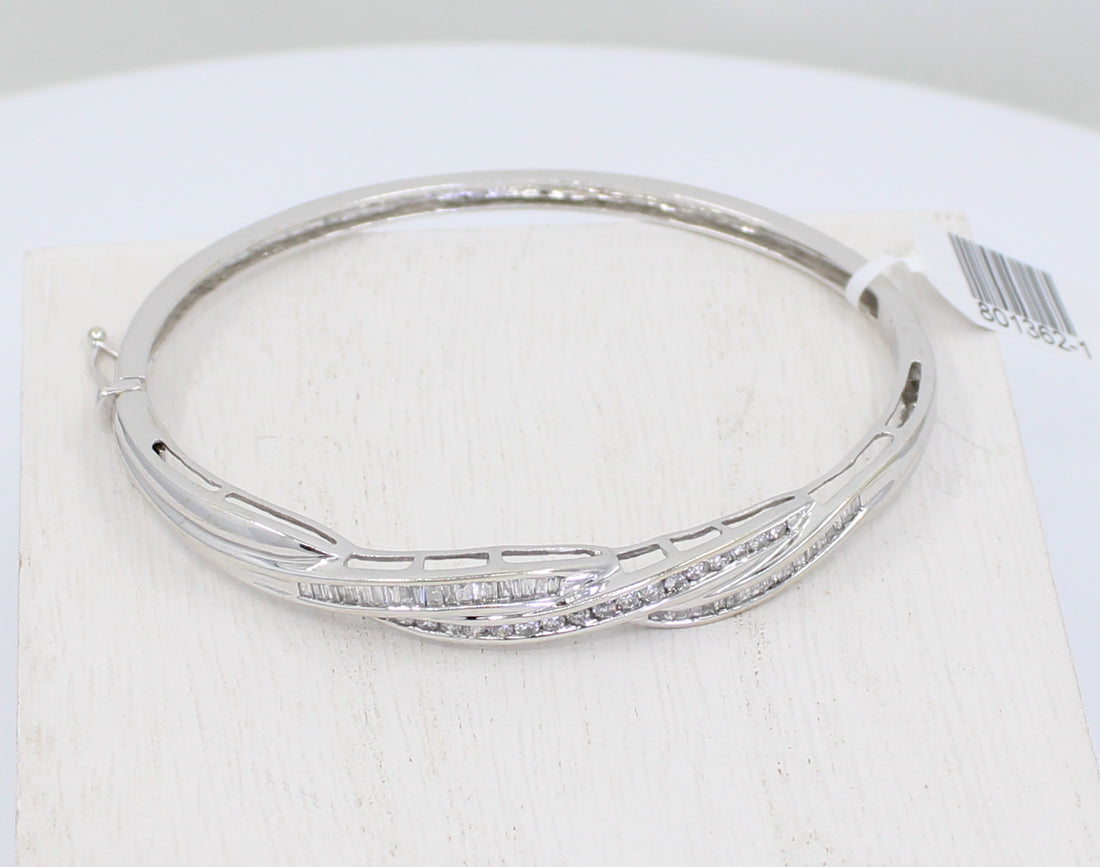 Diamond Swirl Bangle