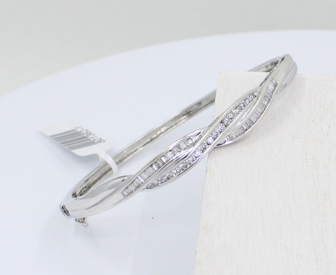 Diamond Swirl Bangle