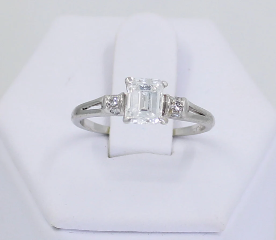 Emerald Cut Diamond Ring