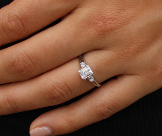 Emerald Cut Diamond Ring