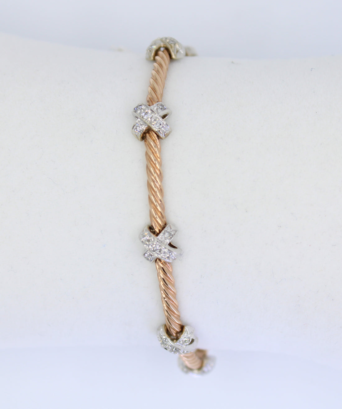 Pulsera Links X Oro Rosado