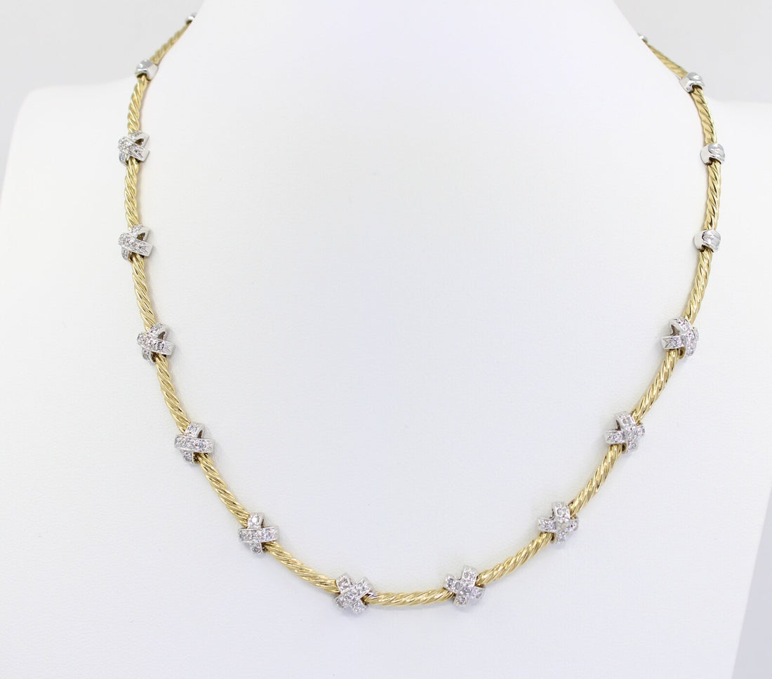 Gold X Choker