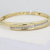 Gold Diamond Bangle