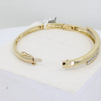 Gold Diamond Bangle