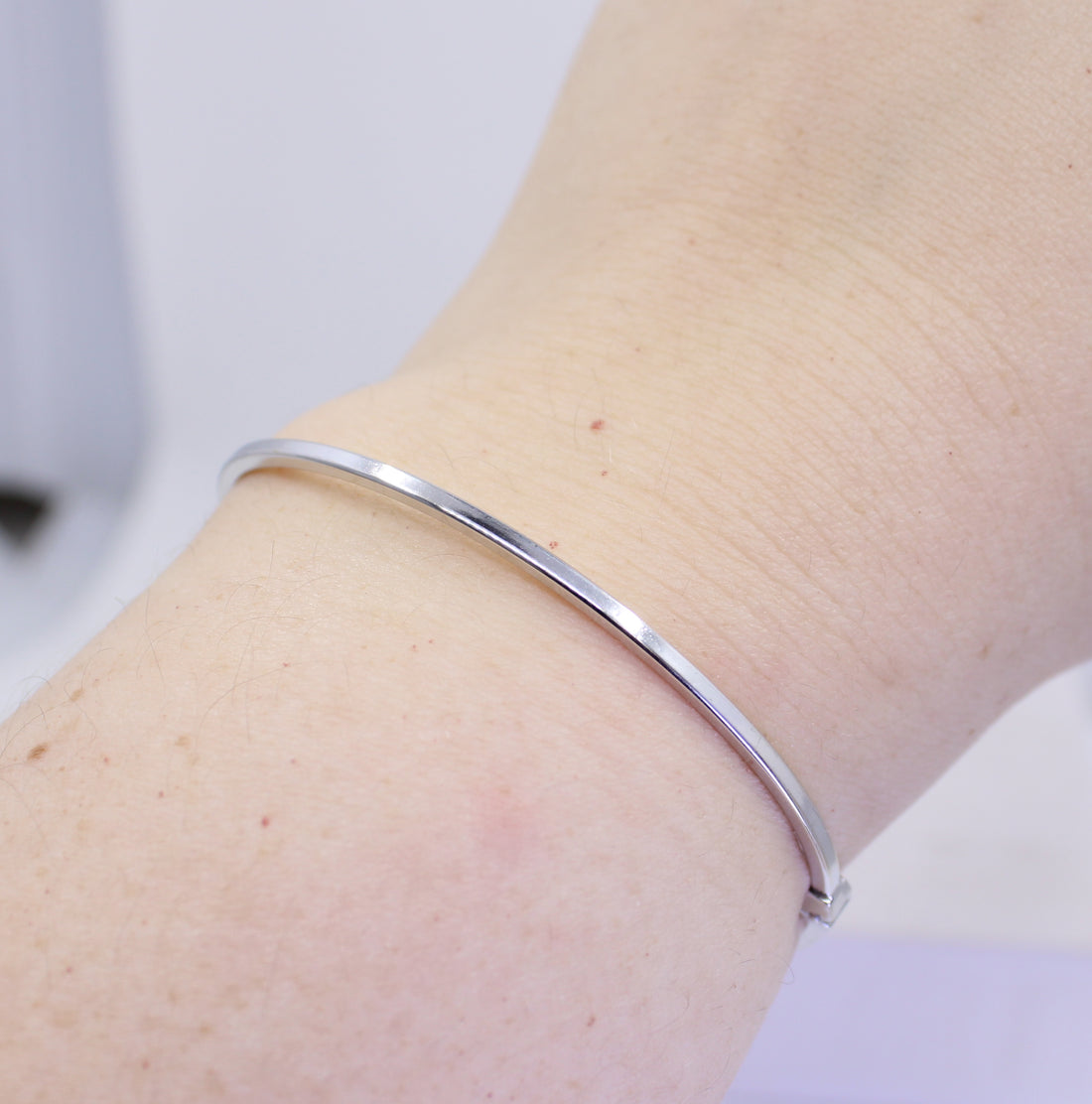 White Gold Bangle
