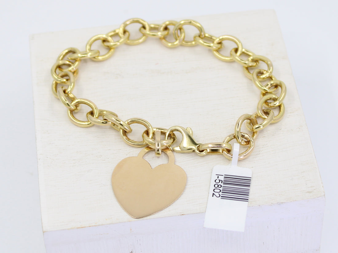 Pulsera Oro de Corazón