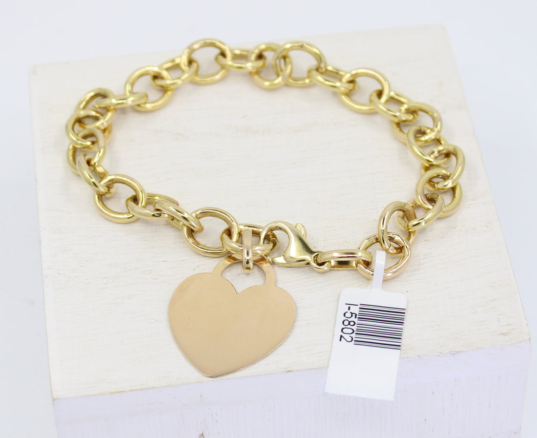 Pulsera Oro de Corazón