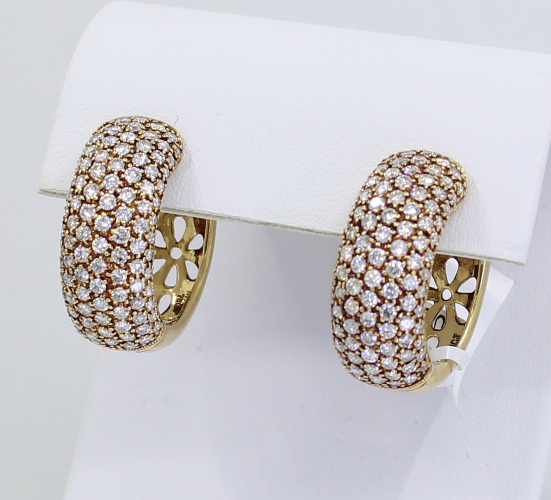 Gold and Diamonds Hoops