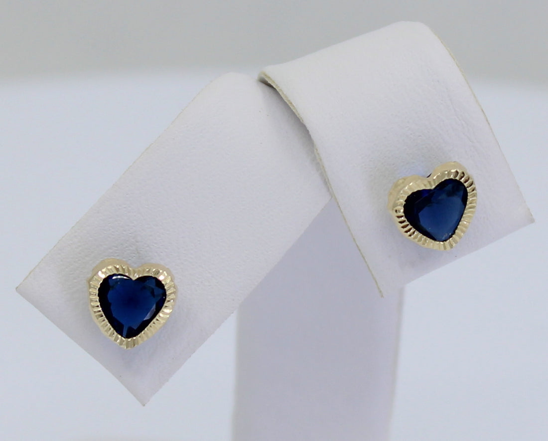 Aretes Niña Azul Oscuro