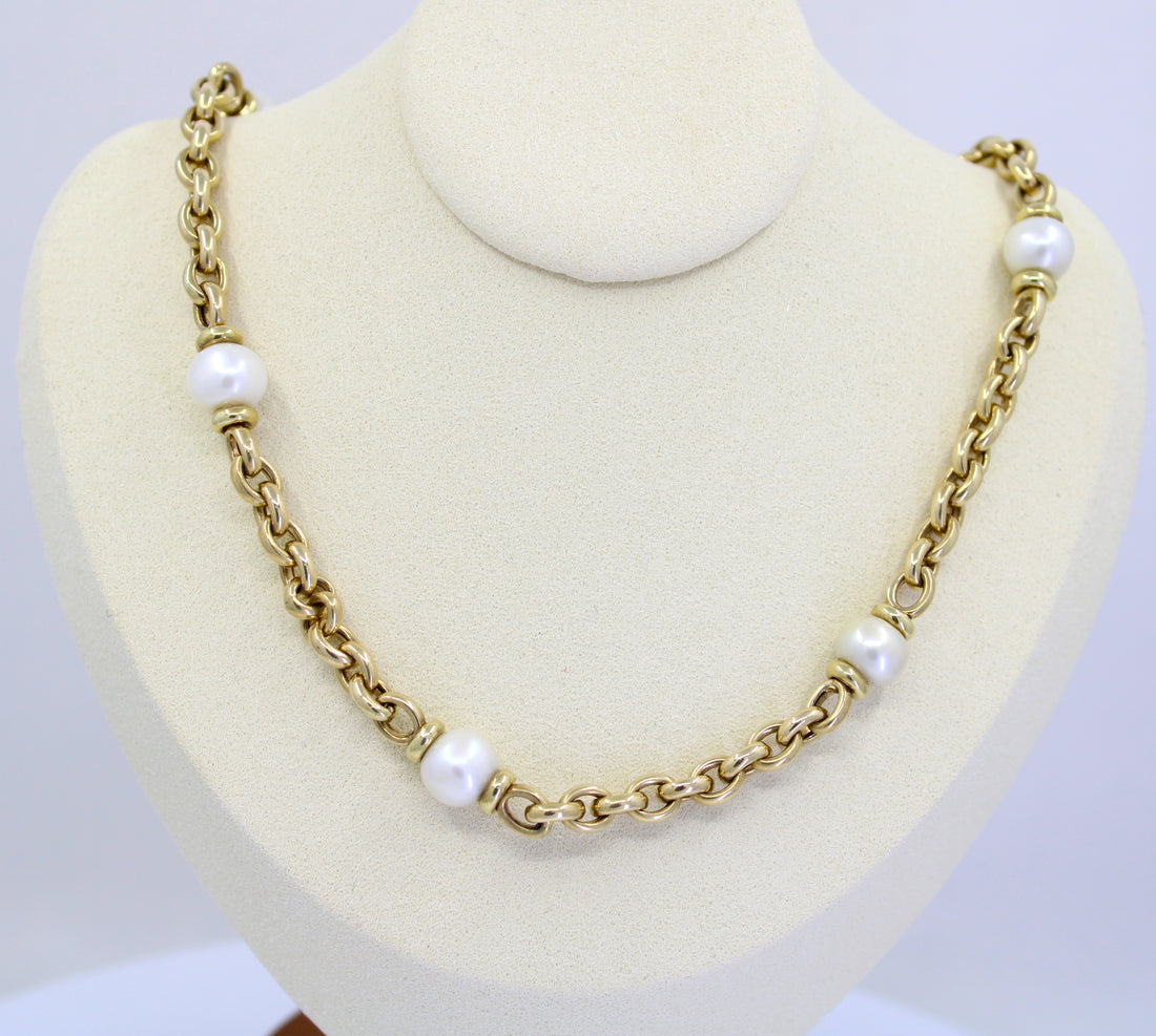 Gargantilla Perlas y Links