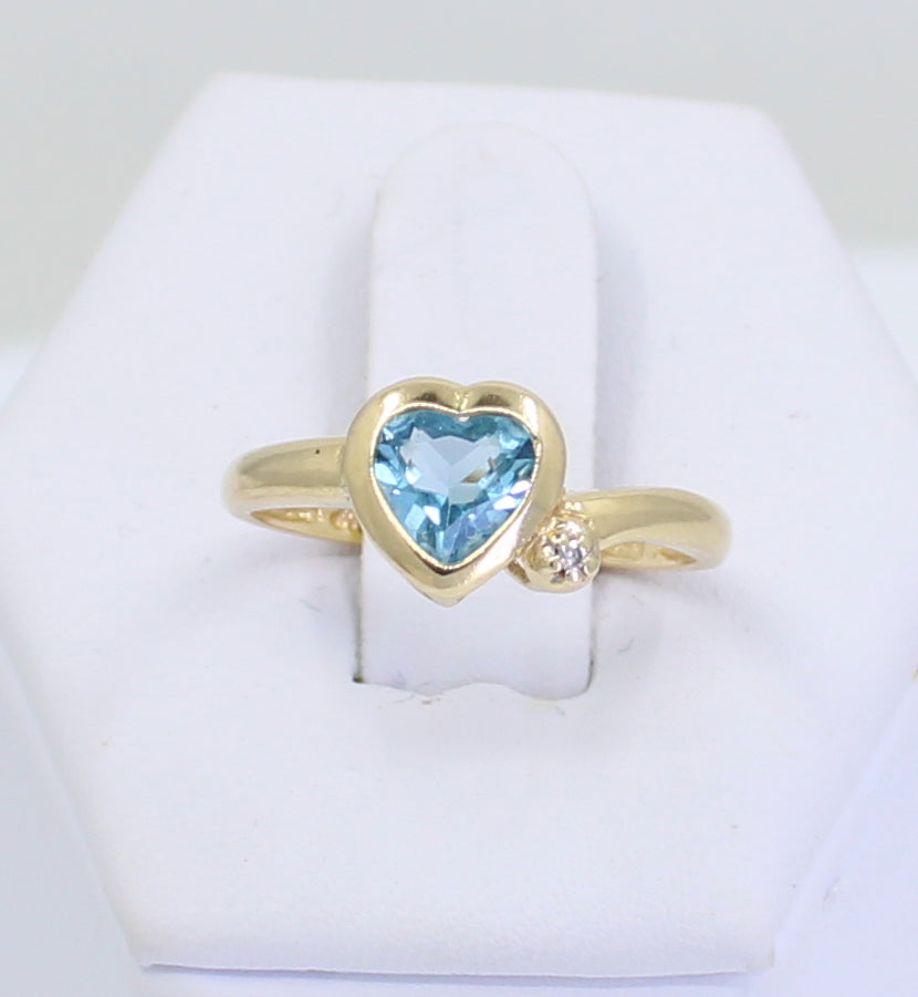 Blue Heart Ring
