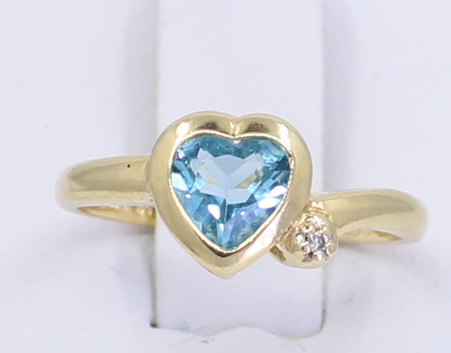 Blue Heart Ring