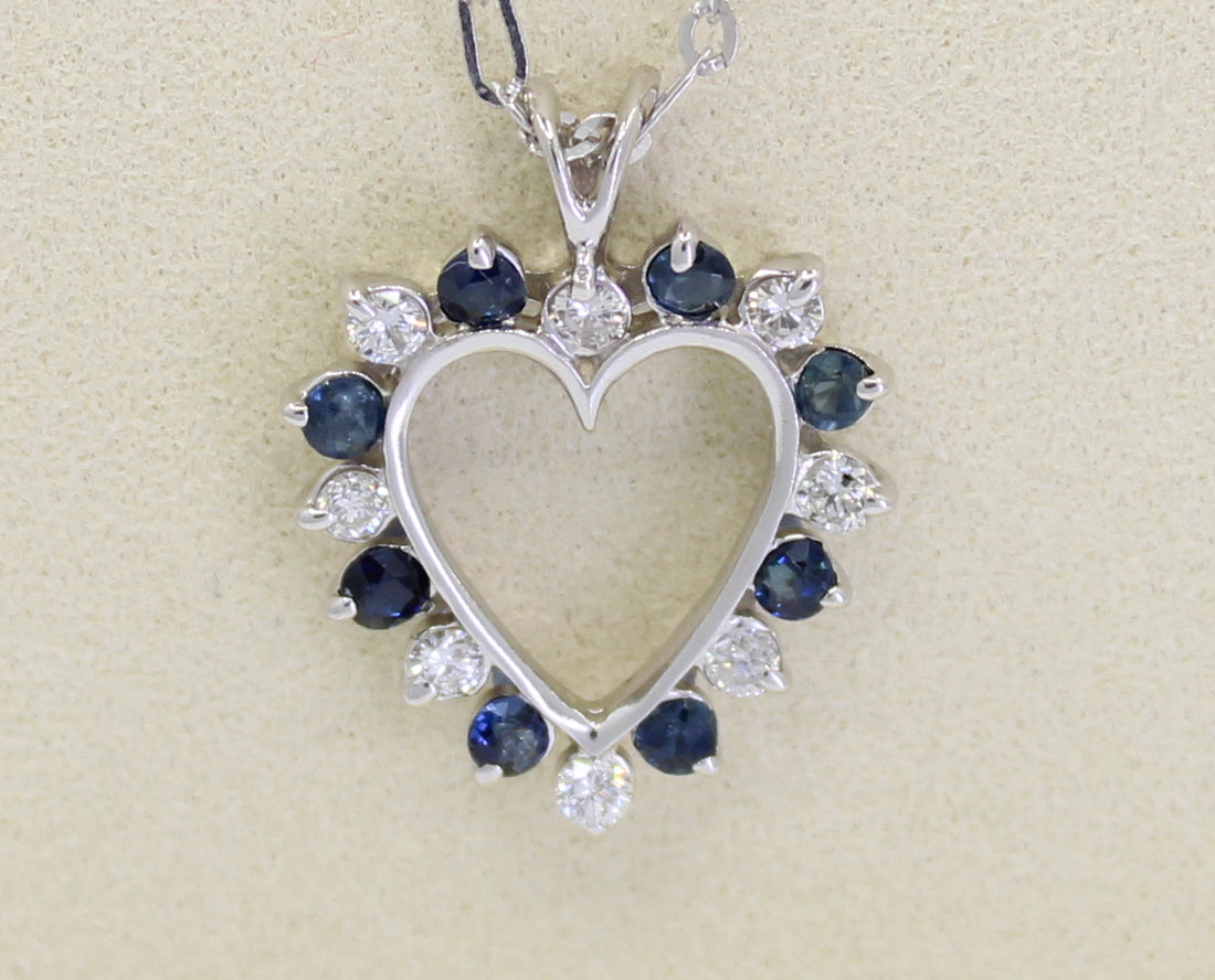 Corazon Diamante y Safiro