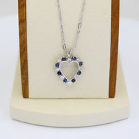 Corazon Diamante y Safiro